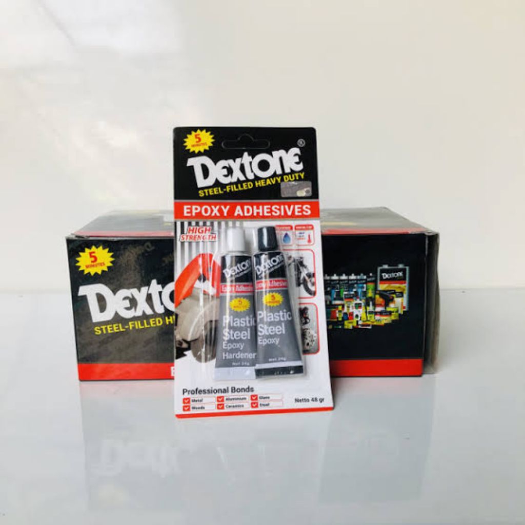 

LEM DEXTONE BESI/EPOXY 5 MENIT SUPER KUAT 48gr 1 Dus / 12 pcs