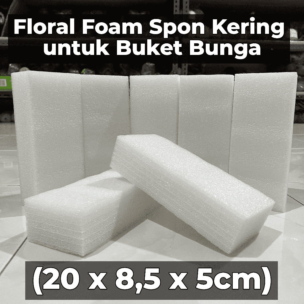 

Floral Foam Spon (20 x 8,5 x 5cm) / Busa untuk Buket Bunga