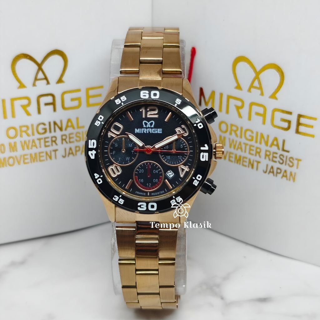 Mirage Jam Tangan Analog Wanita Tahan Air Original Sport 035