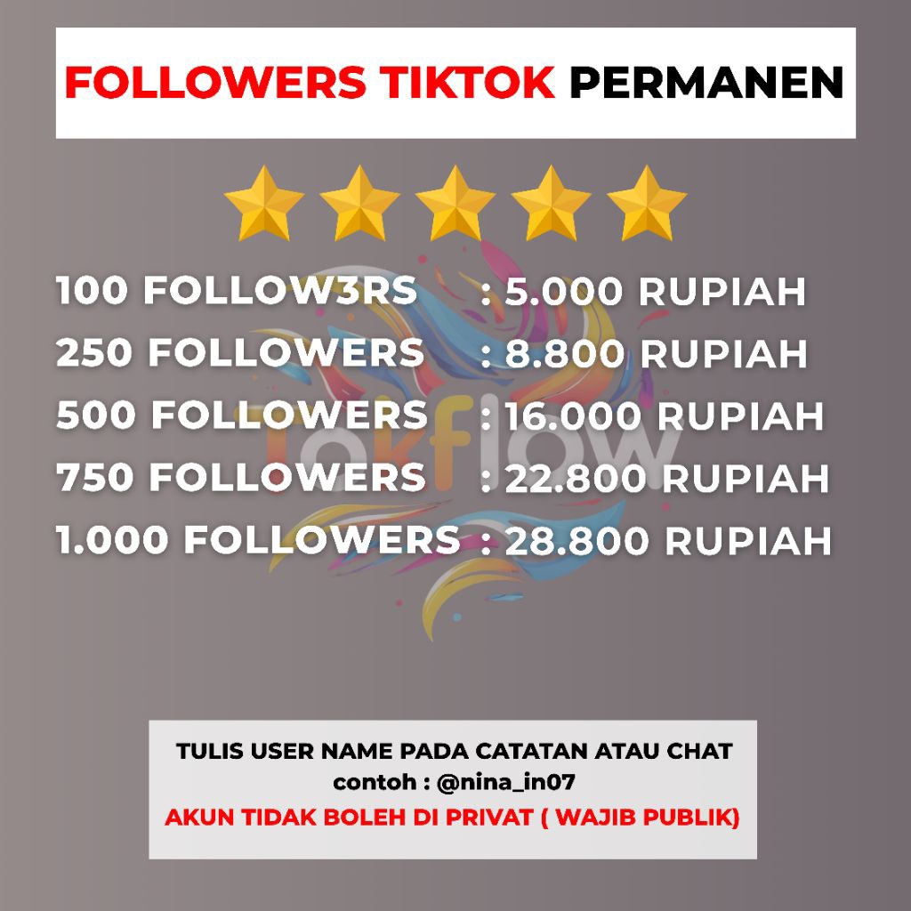 FOLLOWERS TIKTOK PERMANEN