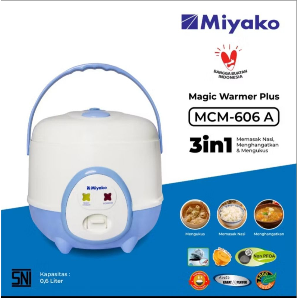 magic com miyako MCM 606A 606B /penanak nasi Miyako MCM 606 A 606 B / Ricecooker miyako