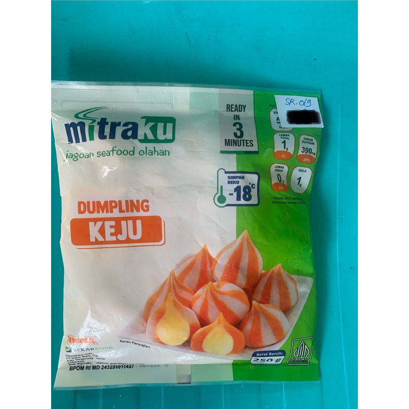 

SR019 MK Dumpling Keju 250 gr (Frozen Food)