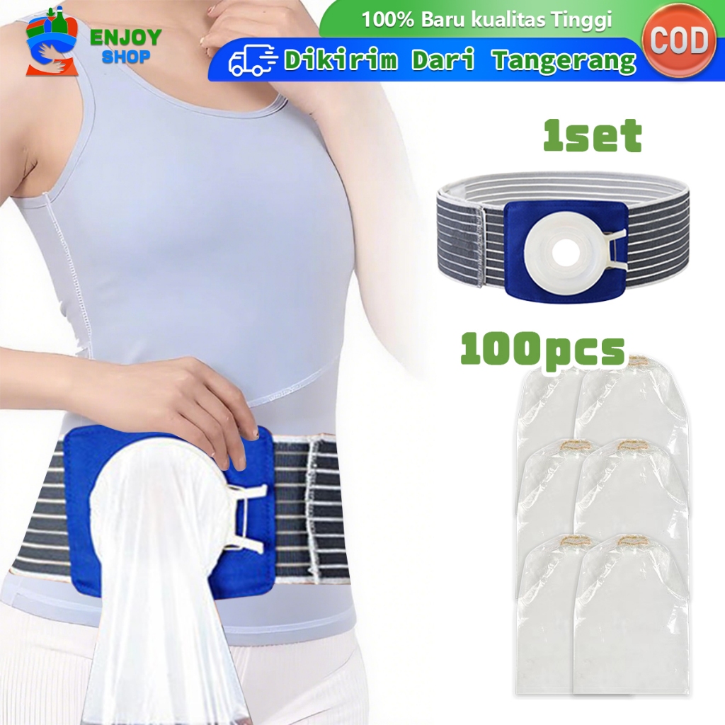 Adjustable Sabuk Colostomy Bag Stoma Bag 100pcs Ostomy Bag Kantong Colostomy Bag Kantong Kolostomi