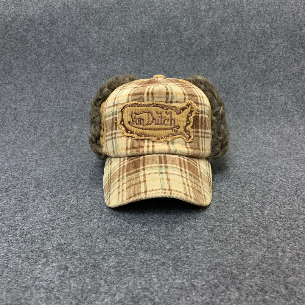 Topi Von Dutch Vintage Original - Von Dutch Winter Cap - Von Dutch Corduroy