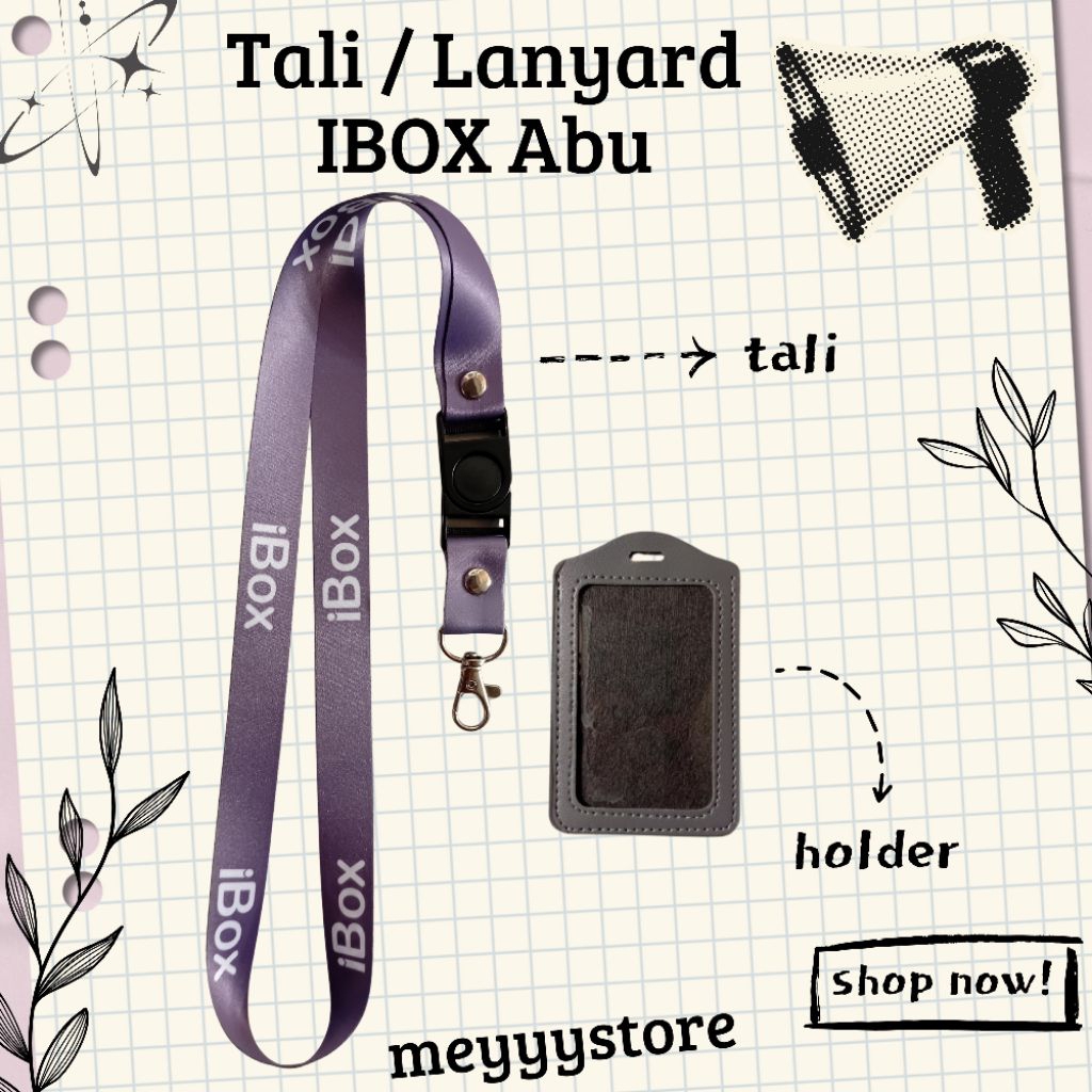 

READY Tali Lanyard IBOX Abu-abu [Stock Melimpah] Termurahhh Harga Grosir!