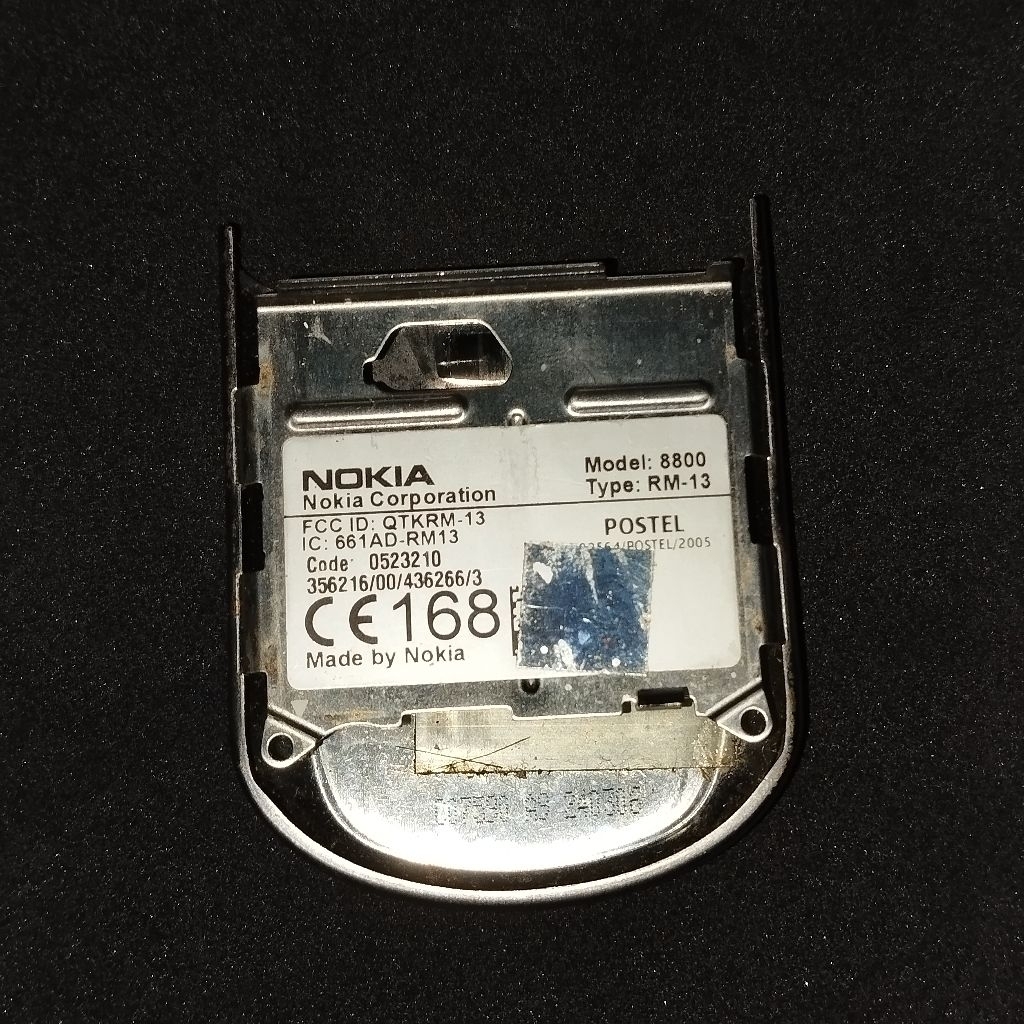 Casing Besi Keypad Depan Nokia 8800 Scirocco