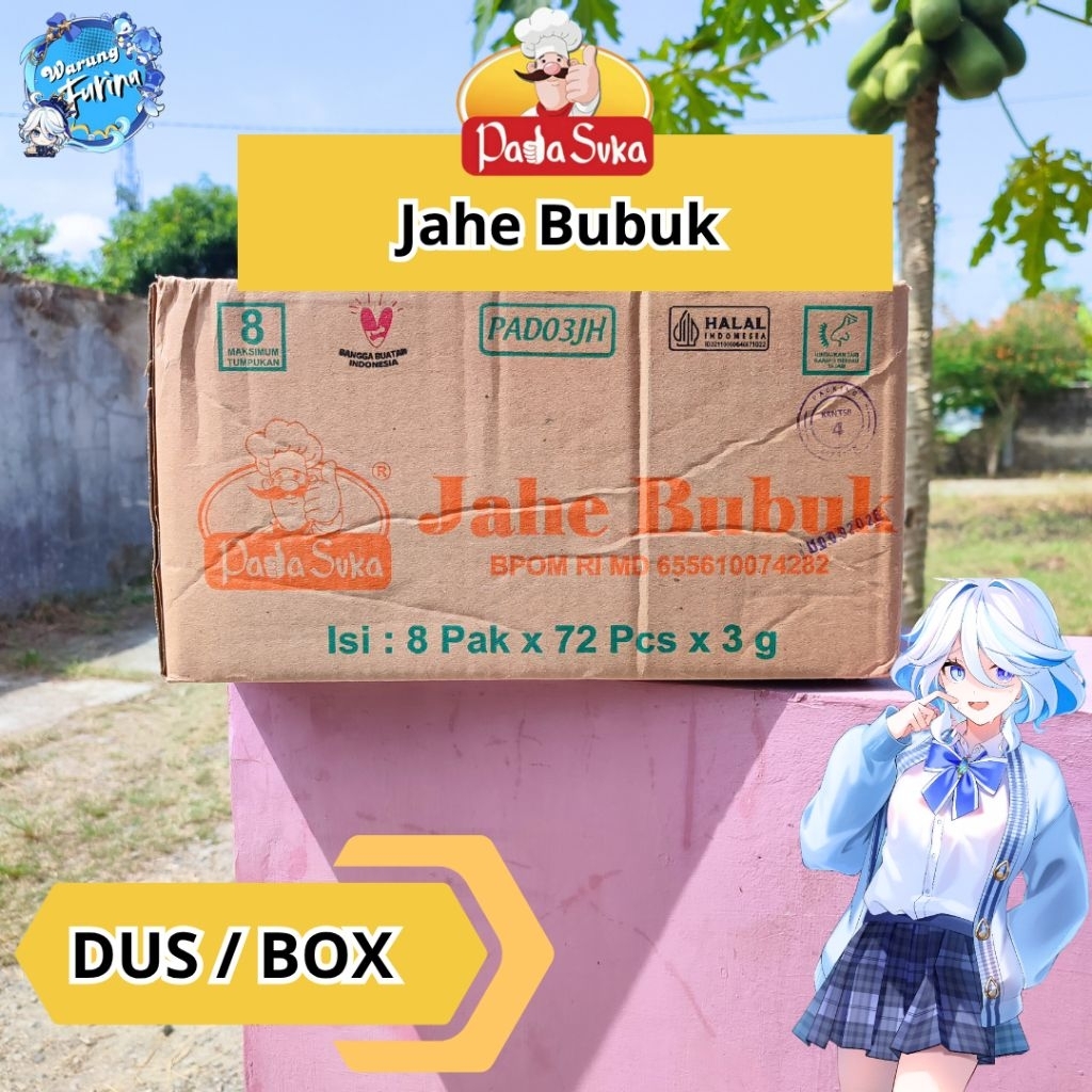 

Padasuka Jahe Bubuk Sachet 3gr | Dus/Box