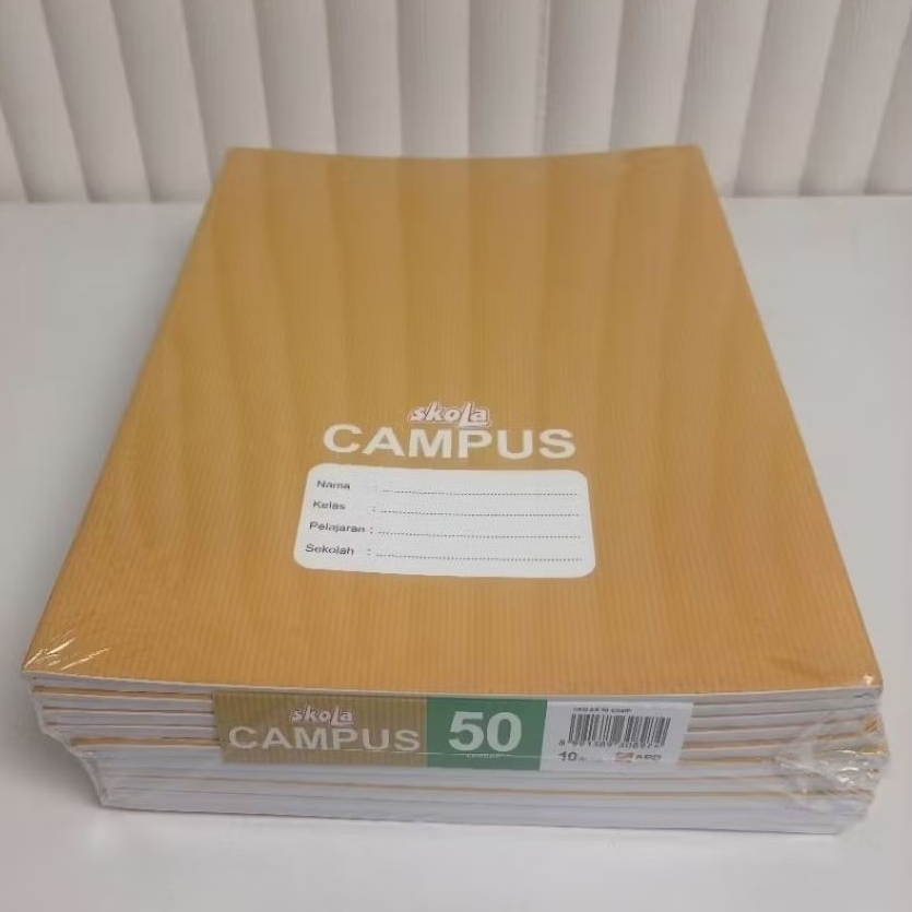 

Buku Tulis Skola Campus Sampul Coklat 50 lembar isi 10 (isi 10 buku)