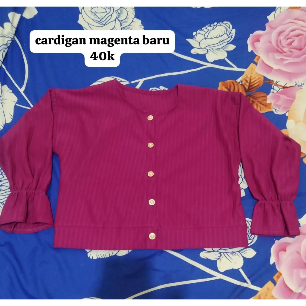 (NEW)cardigan magenta