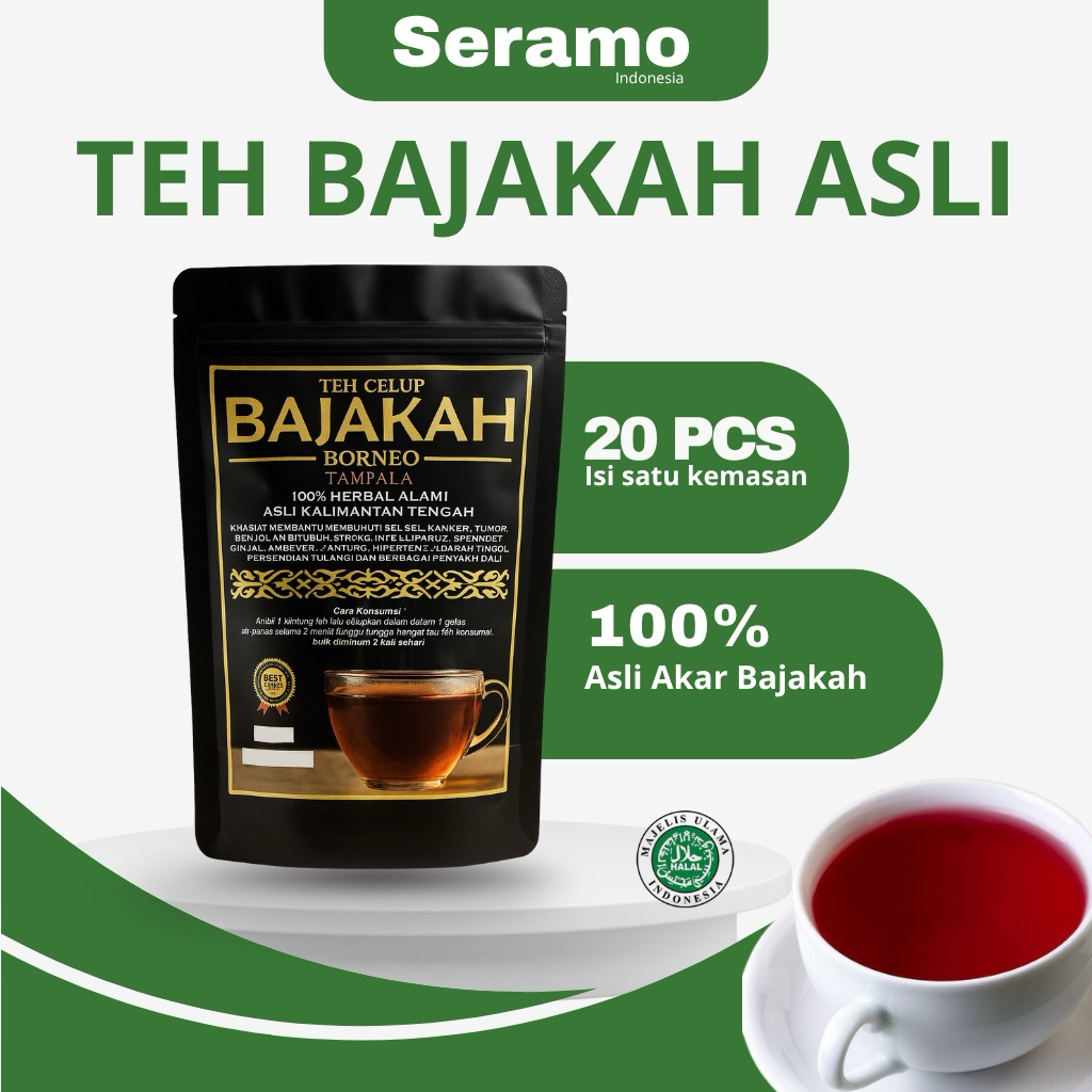 

TEH BAJAKAH ASLI (ISI 20) TEH BAJAKAH ASLI KALIMANTAN 100%ORIGINAL