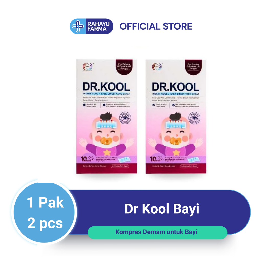 Dr.Kool Bayi – Plester Kompres Dingin Penurun Panas Bayi