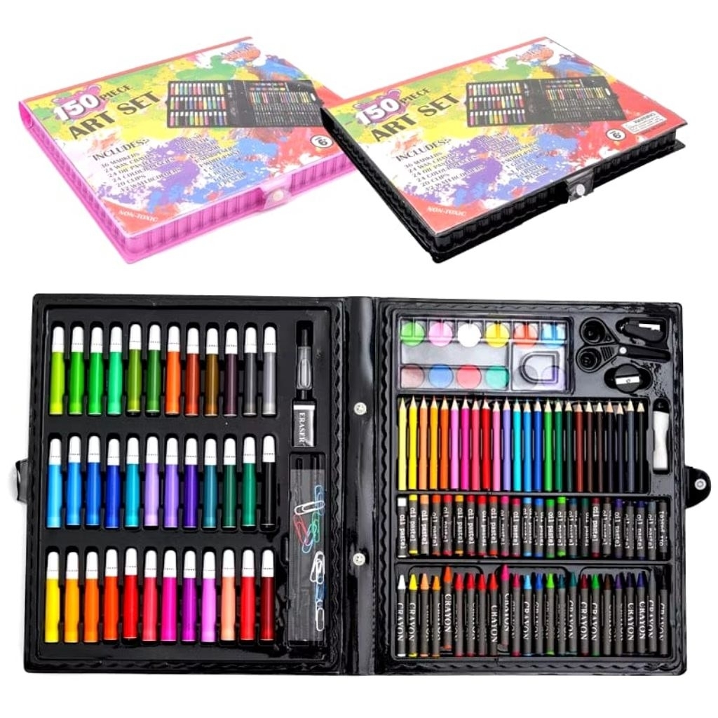 

Crayon Set Art Set Isi 150 Pcs Pensil Warna Set Anak Crayon Full Set Alat Lukis