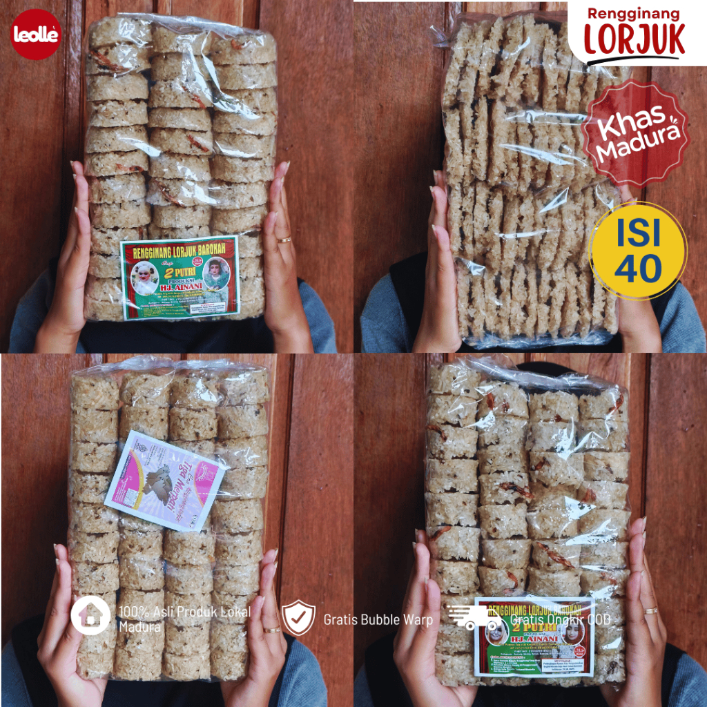 

Rengginang Mentah LORJUK Khas MADURA Asli Rangginang Terasi Ketan Makanan Ringan Cemilan Camilan Enak Gurih