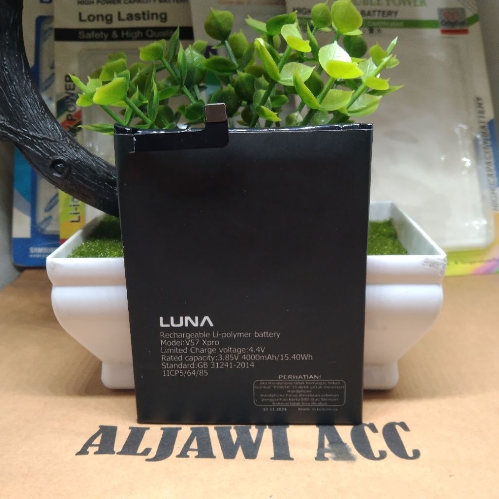 Baterai Batre Battery For Luna V57 V-57  XPro Elevate Baterai Hp