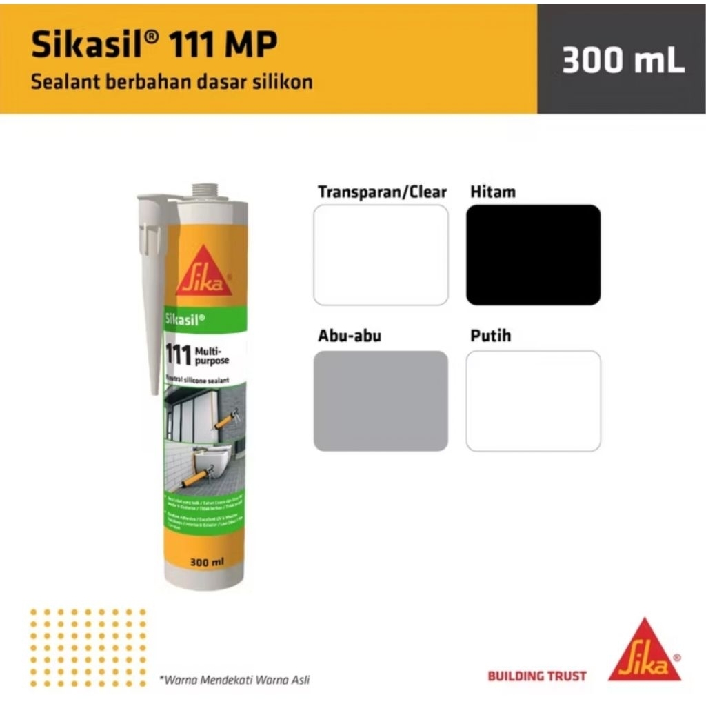 

lem sikasil 111 multi purpose sealant netral 300ml