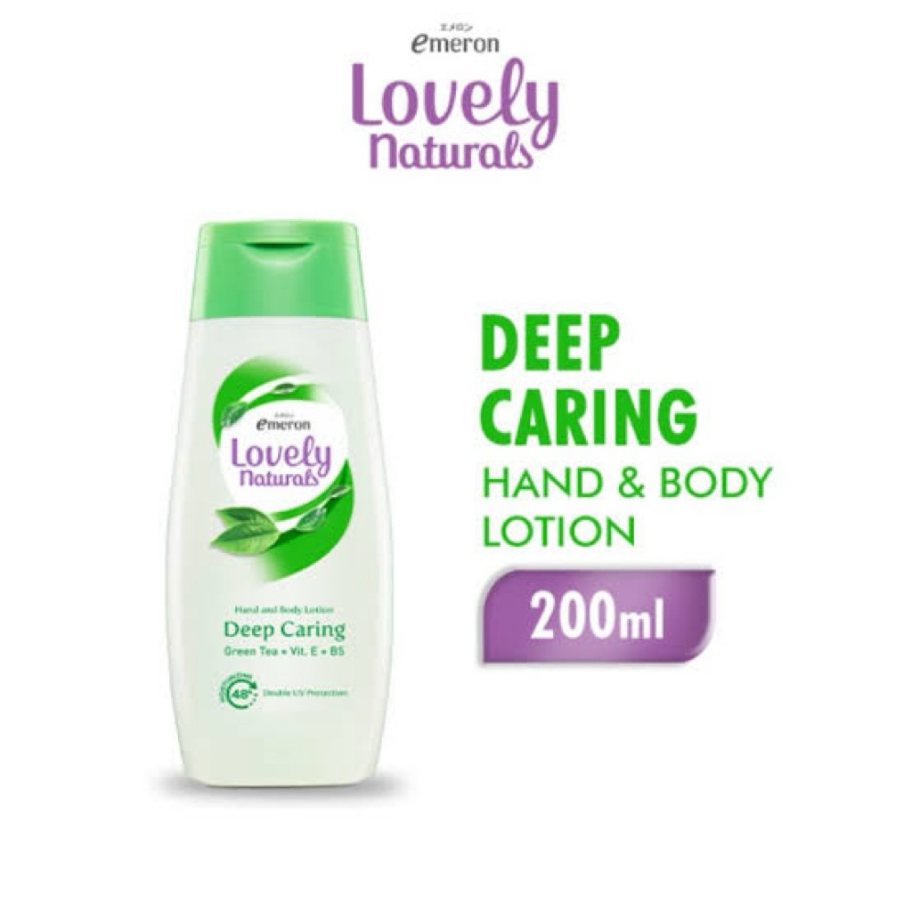 Emeron Lovely Natural / White UV Hand Body Lotion 200ml Deep Caring / Nourishing / Glow / Moisture /