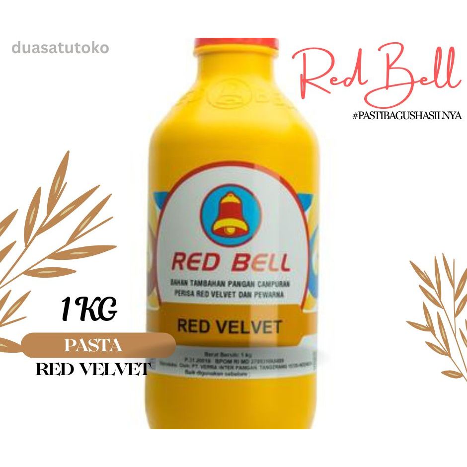 

Pasta Redbell Perisa Red Velvet 1 Kg Red Bell Pasta 1 Kg Red Velvet