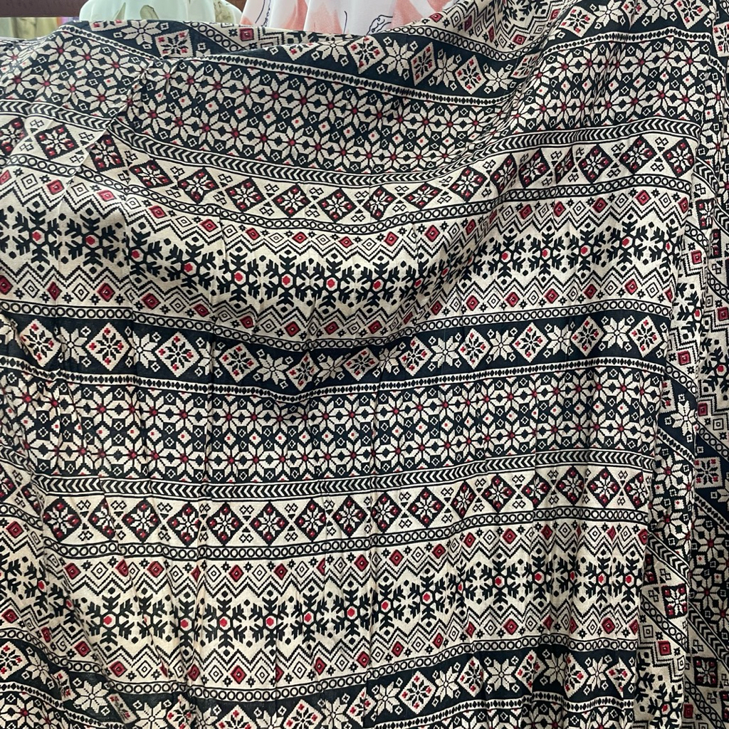 kain katun motif - kain katun poplin paris motif etnik premium - kain katun original - kain katun lu