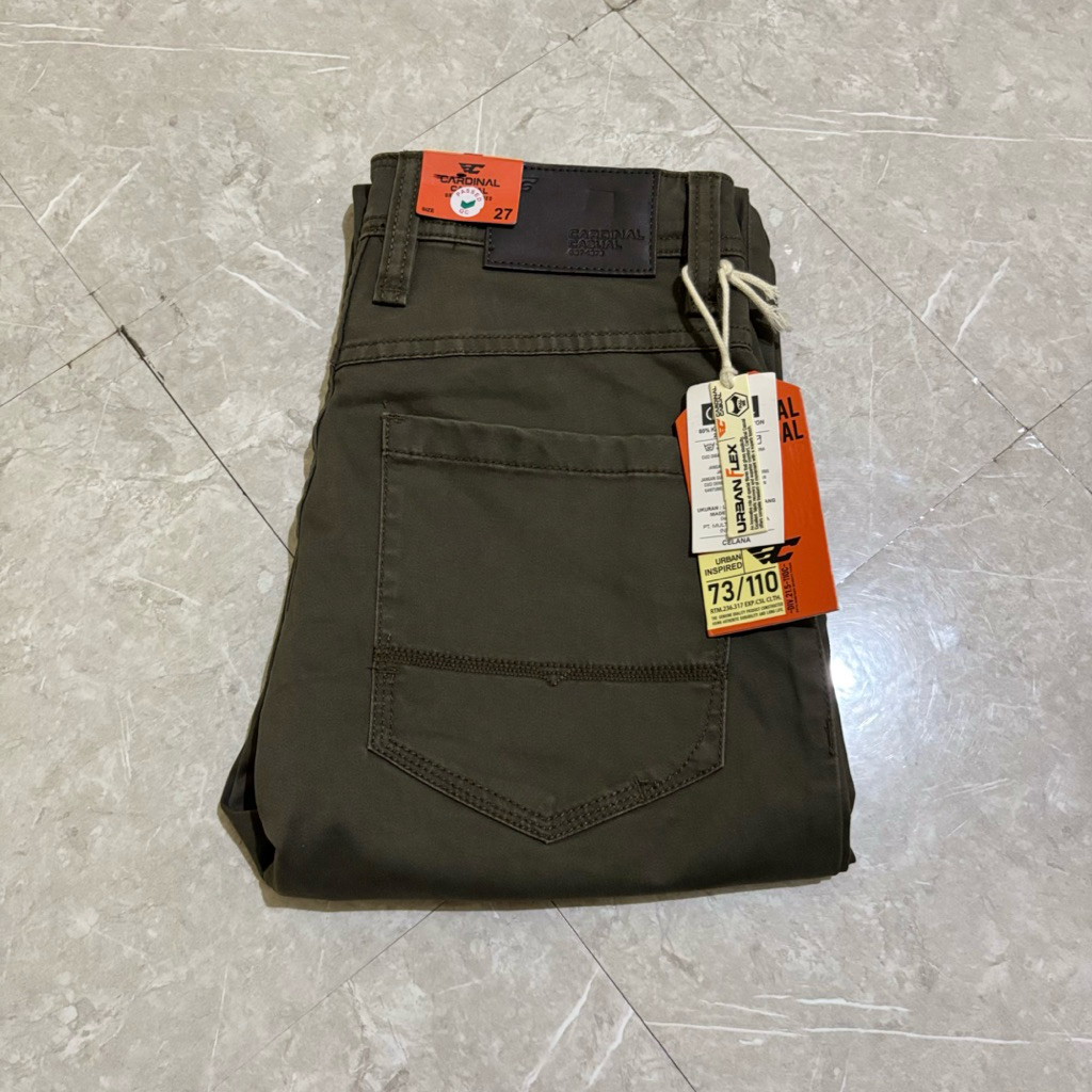 celana katun casual cardinal original Regular EBCBR00843K 03H