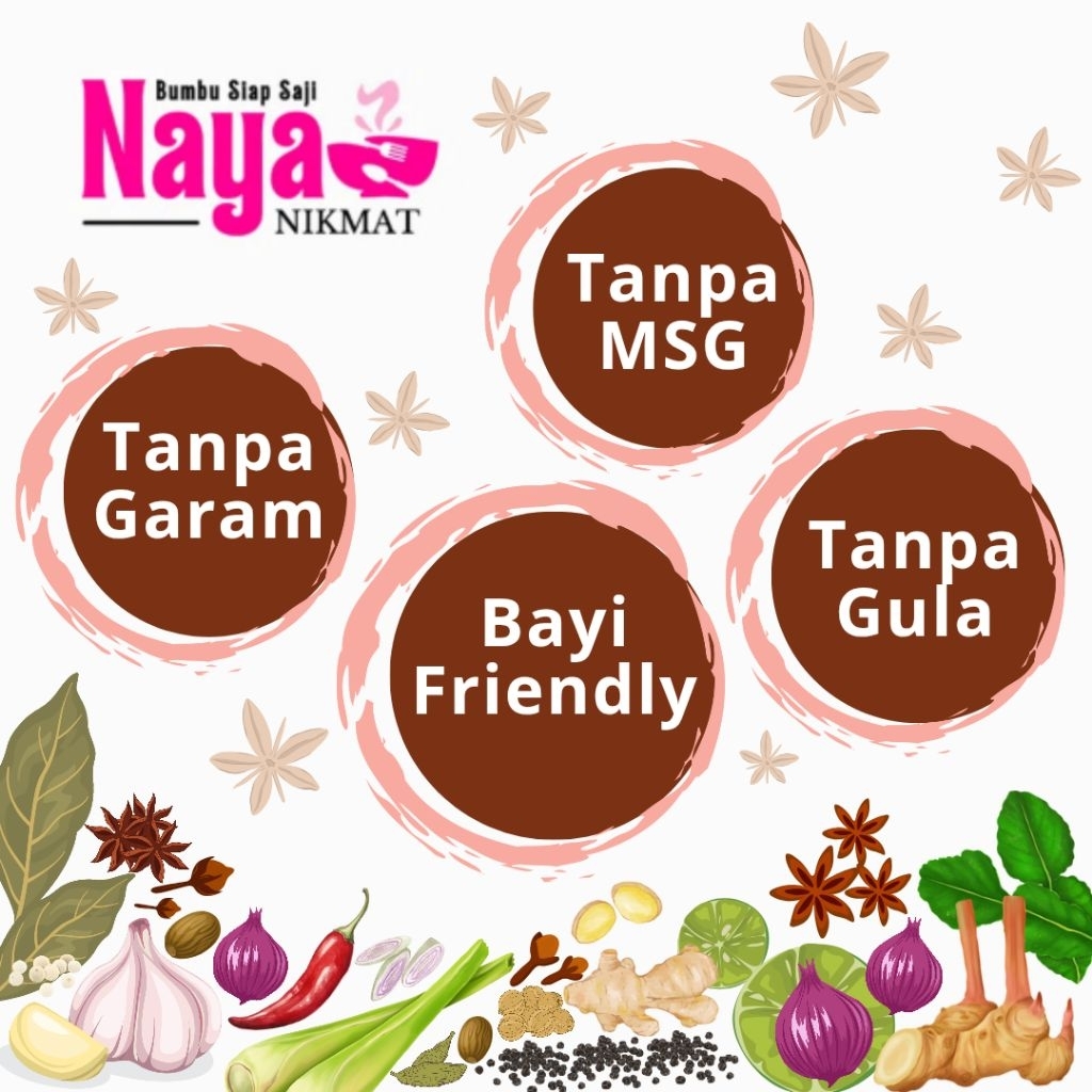 

Bumbu Masak HOMEMADE NAYA NIKMAT | Bumbu MPASI | Bumbu Sehat