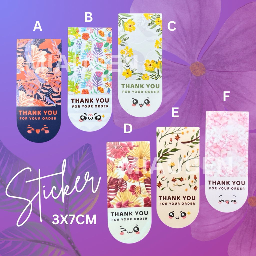 

(Isi 10) Sticker thank you stiker jualan stiker segel stiker terima kasih