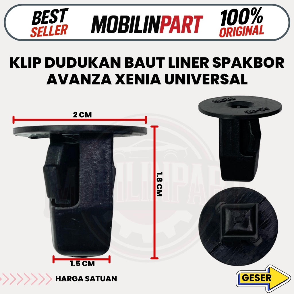 Kancing Liner Spakbor Avanza Xenia