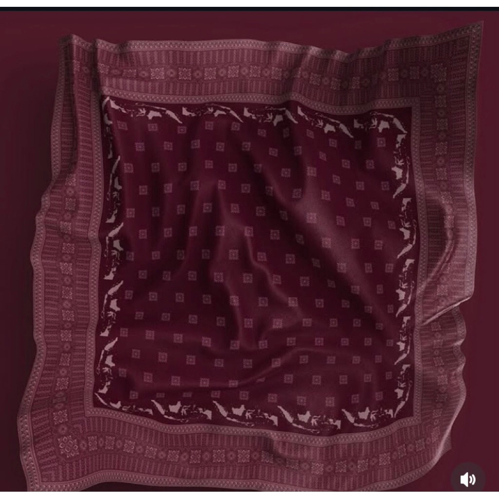 Hijab voal motif kemerdekaan(free pouch) /hijab kemerdekaan/hijab motif 17 agustusan/hijab motif voa