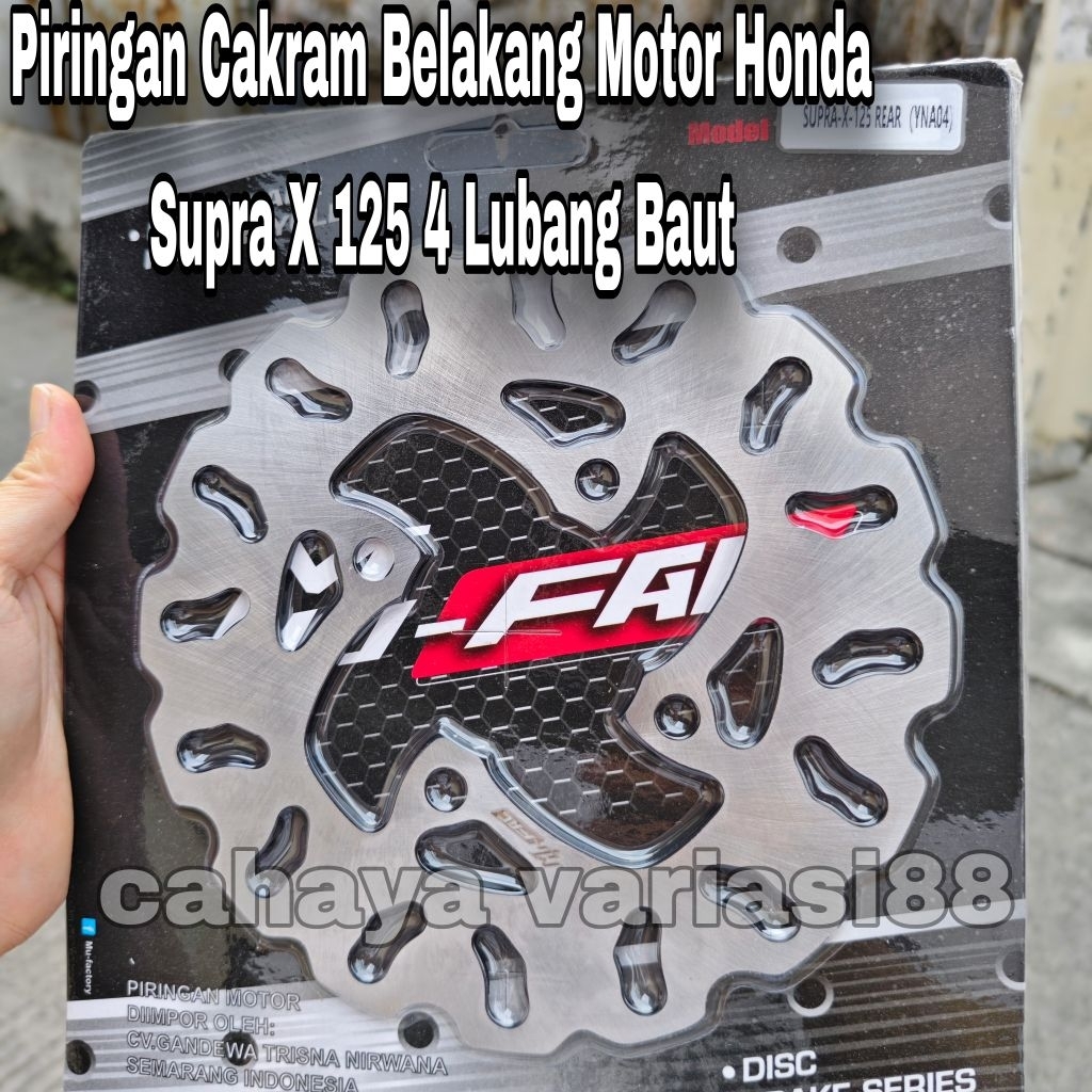 Disd Piringan Cakram Belakang Motor Honda Supra X 125 4 Lubang Baut Piringan Cakram Belakang Supra X