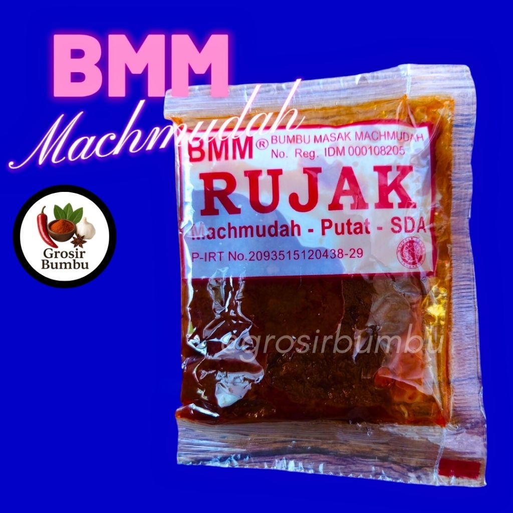 

BMM / Bumbu RUJAK / Bumbu Masak Machmudah / Bumbu Masak Instan