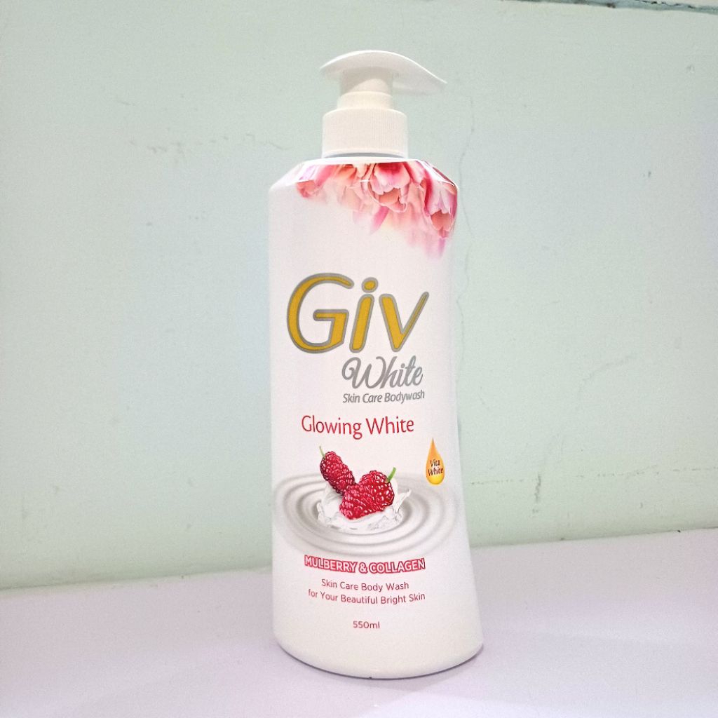 GIV Body Wash Botol Pump 550ml Sabun Mandi Cair