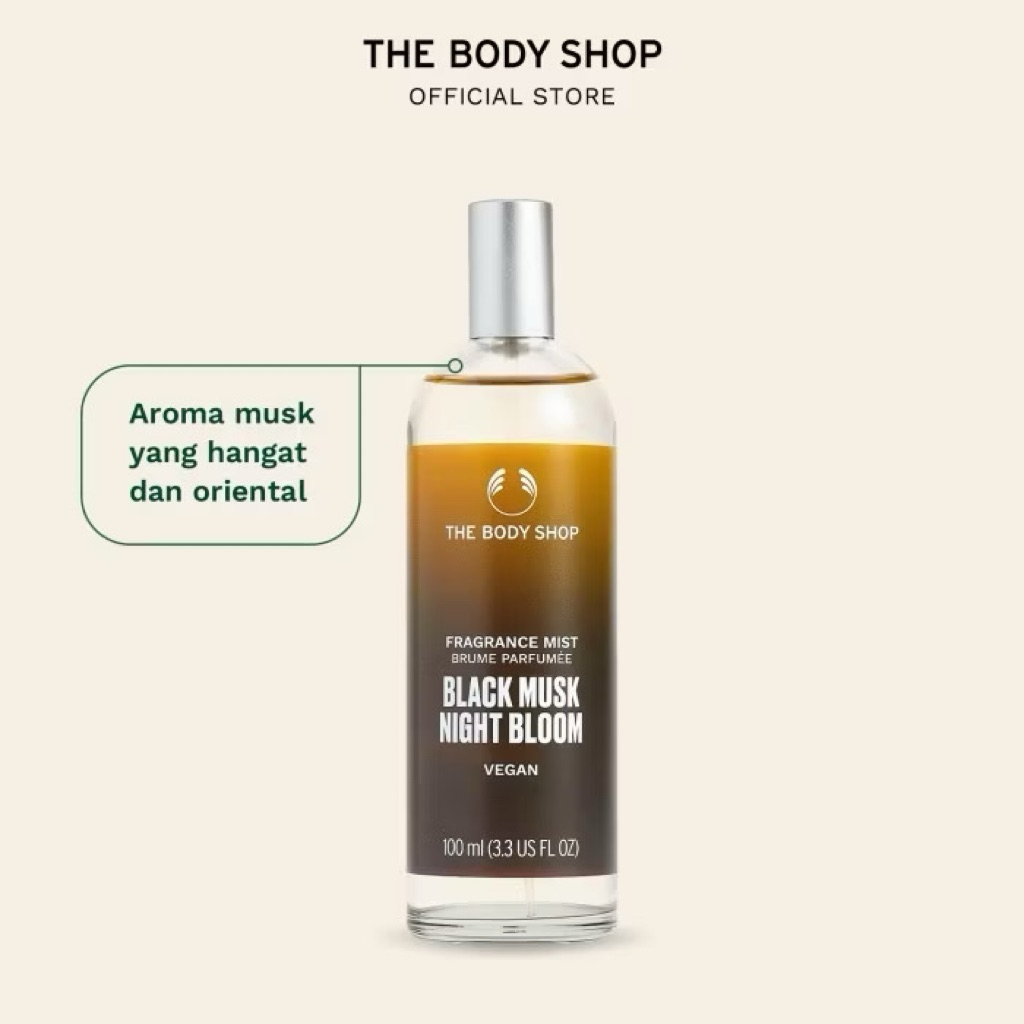 The Body Shop Black Musk Night Bloom Body Mist Fragrance 100ml FREE Paper bag TBS [ORIGINAL]