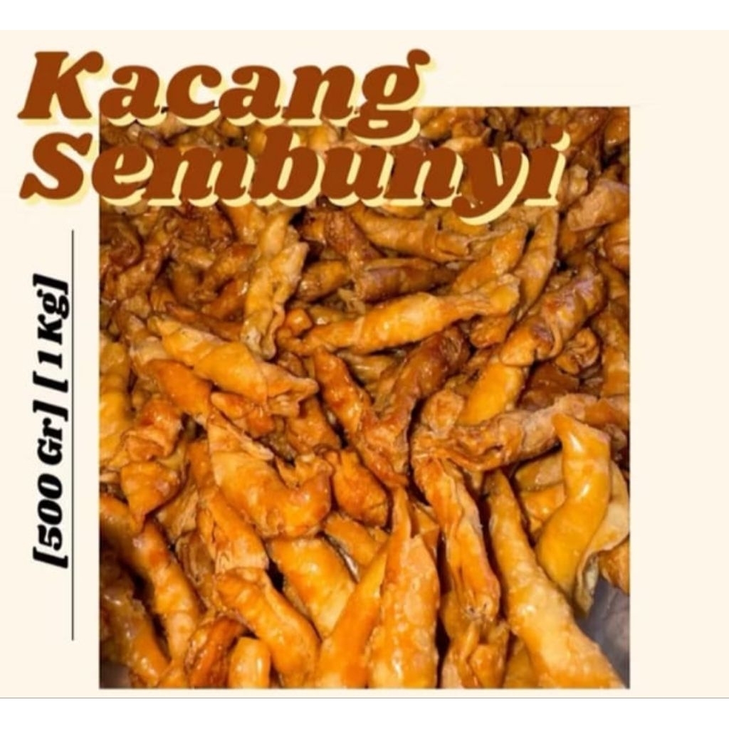 

kacang sembunyi 1kg / 500 g asam pedas manis