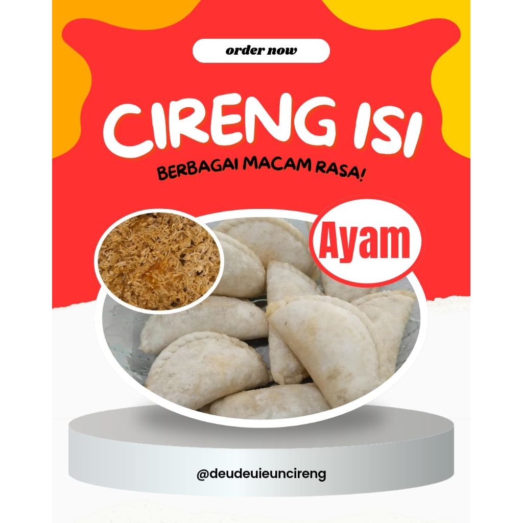 

cireng isi kemasan vakuum rasa ayam frozen food cireng isi