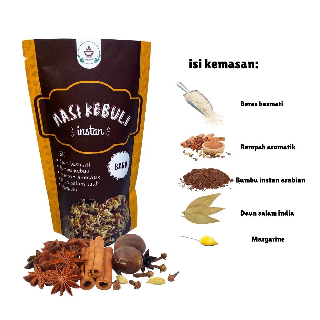 

Bumbu kebuli enak plus beras basmati 200gr gratis rempah