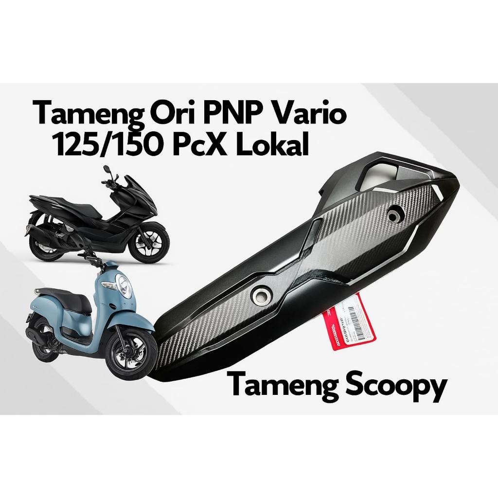 Tameng Knalpot Tutup Knalpot Cover Original PNP Vario125 150 Tameng Scoopy Pcx Lokal 150
