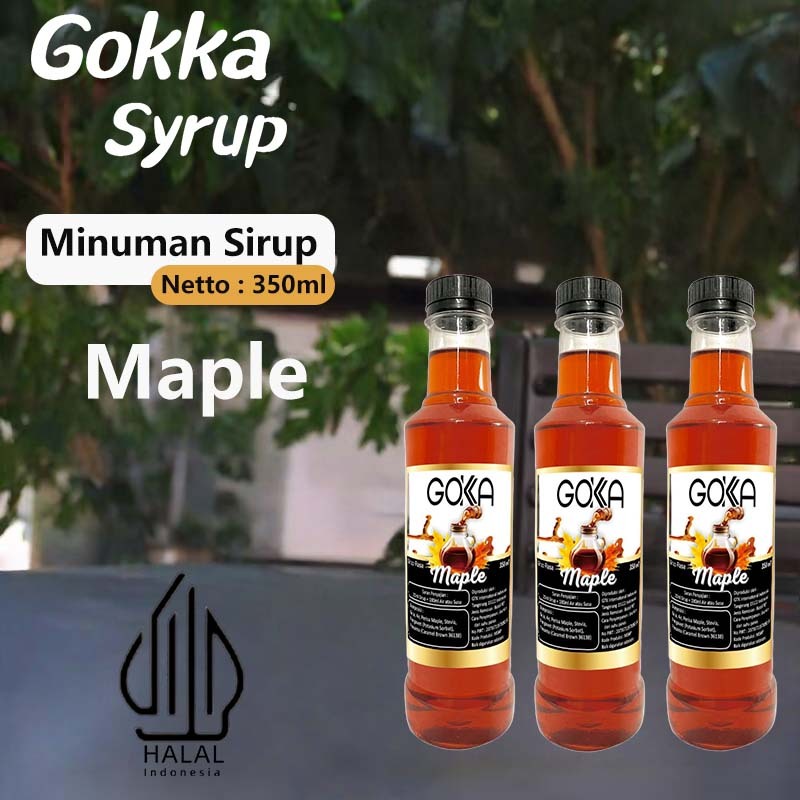 

GOKKA Syrup Minuman Sirup / Sirup Maple / 350ml Sirup Maple