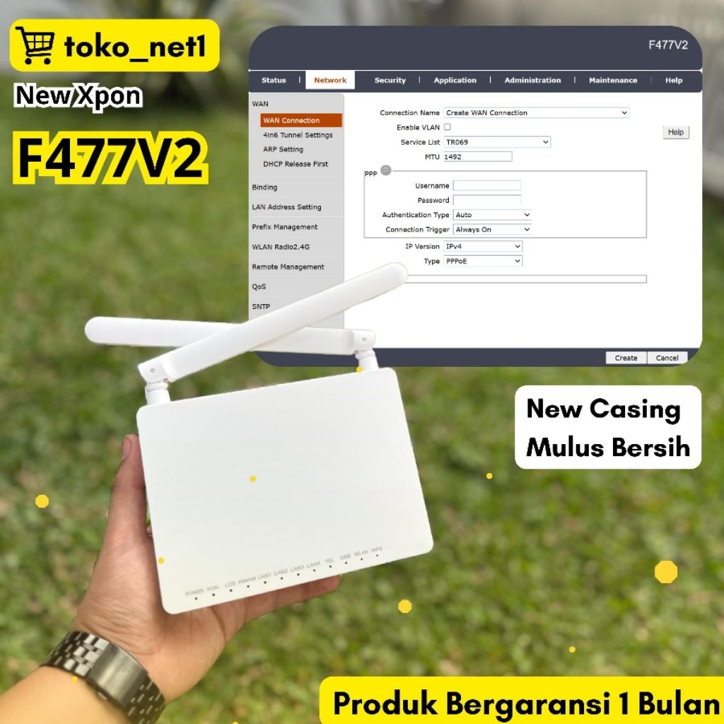 F477 V2 XPON Bisa GPON Dan EPON Onu Ont Modem