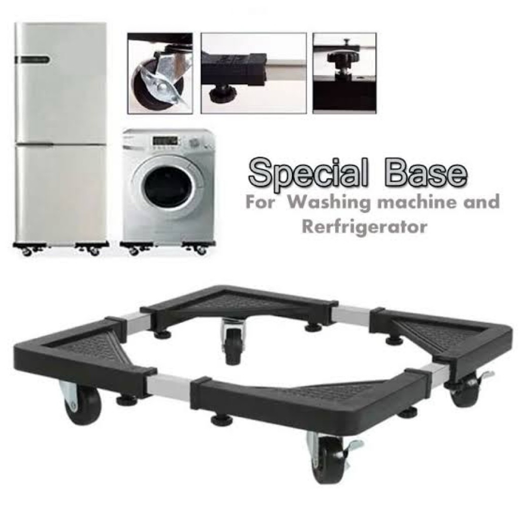 Y- Roda Kulkas Lemari Kaki Kulkas Mesin Cuci Dudukan Tatakan Alas Mesin Cuci
