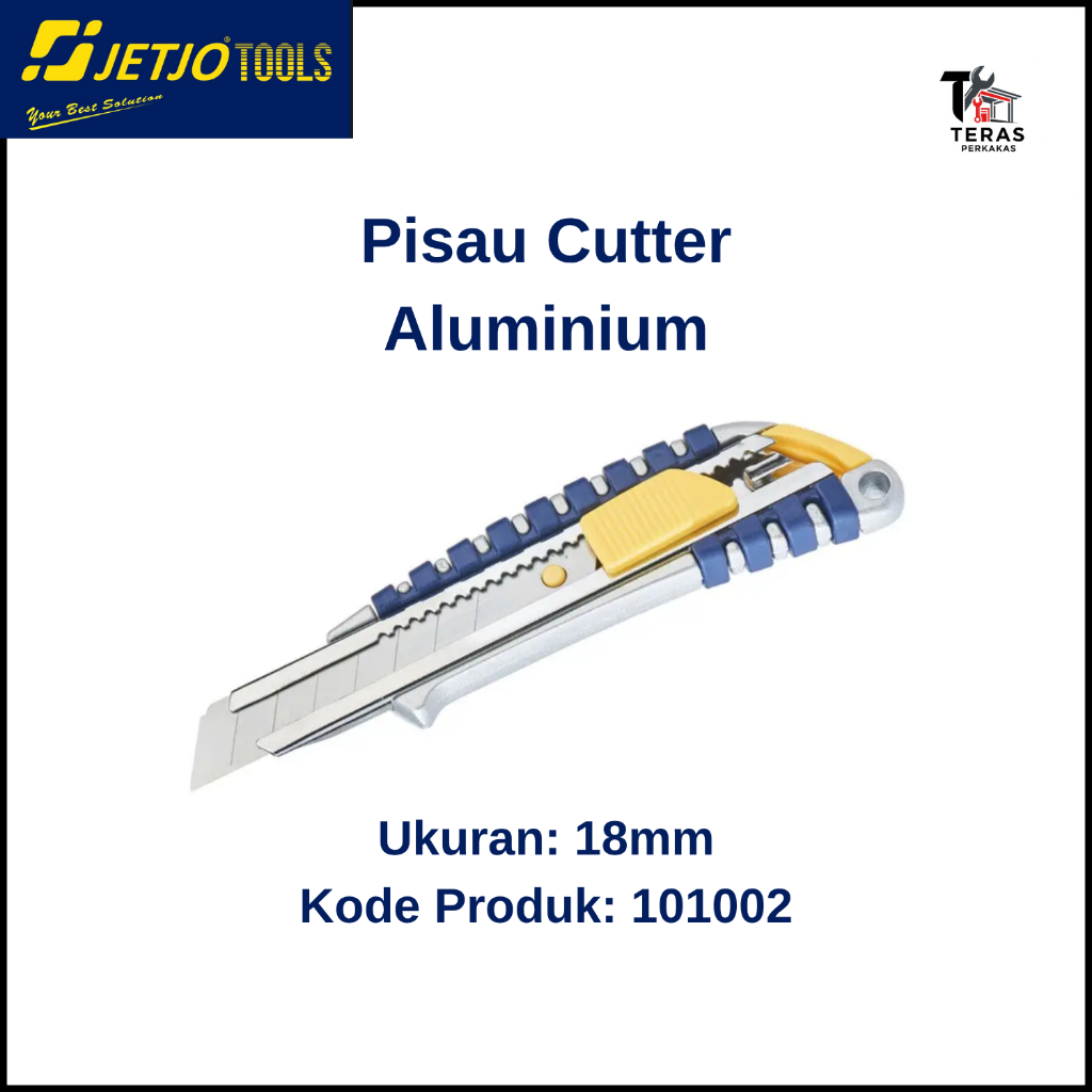 

Pisau Cutter Aluminium Case 18mm (Utility Knife) - JETJO Tools / Lakoni Pro