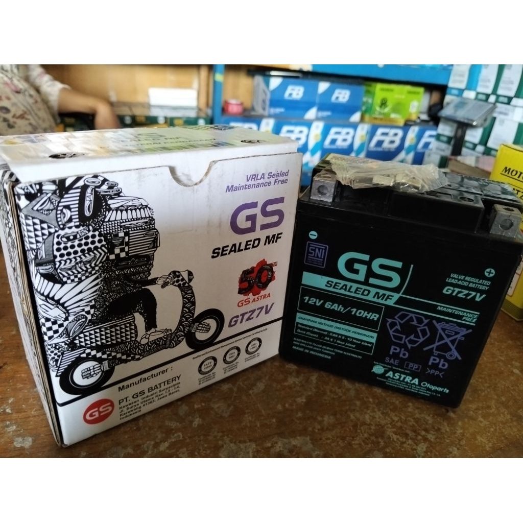 AKI GS ASTRA | GTZ-7V GS MF | 12V 6Ah | AKI KERING | ORIGINAL 100%