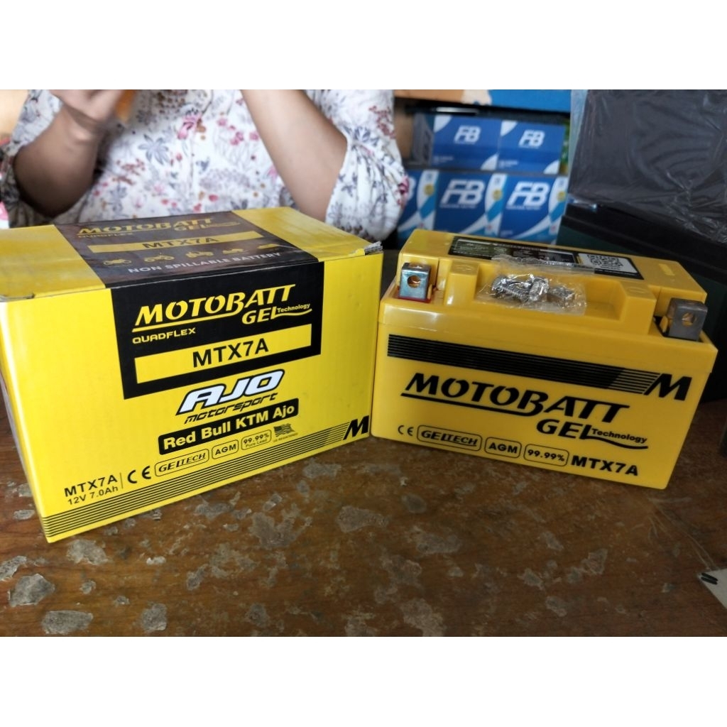 AKI MOTOBATT | MTX7A | 12V 7Ah | AKI KERING | ORIGINAL 100%