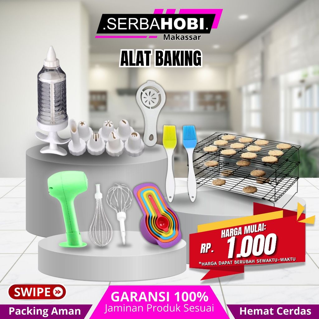 alat baking / hand mixer / sendok takar / cetakan hiasan kue