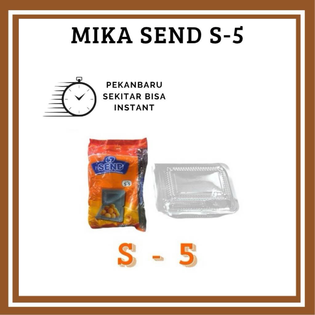 Mika Box Transparan S-5 FOOD GRADE Mika Box Kue Termurah