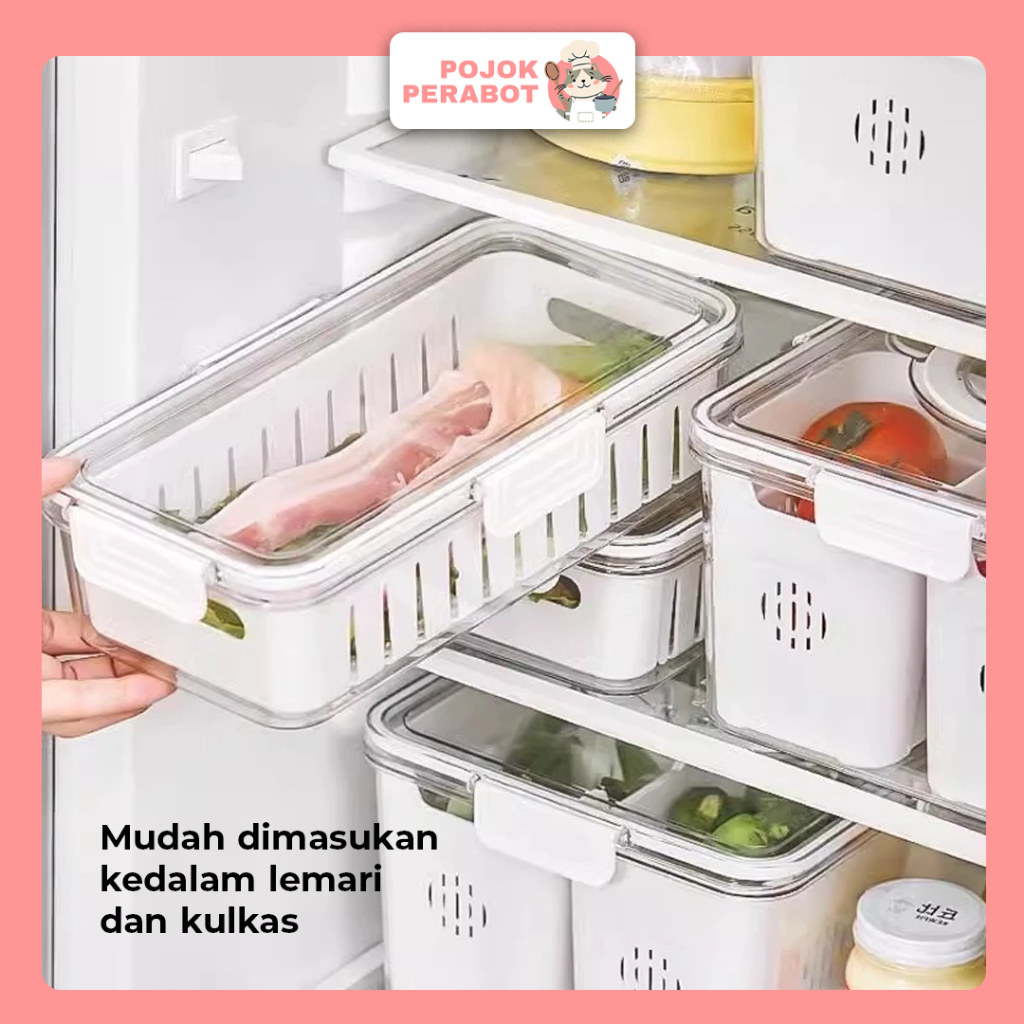 best sale kotak penyimpanan kulkas kontainer kulkas food kontainer kotak penyimpanan kulkas akrilik