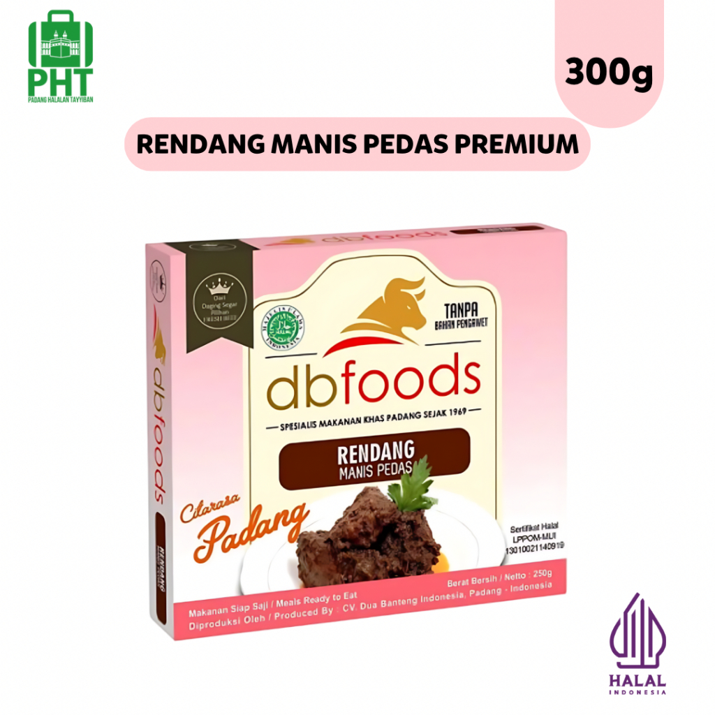 

Rendang Manis DBFOODS Premium 300g Original |Rendang Sapi Praktis Siap Makan Asli Padang