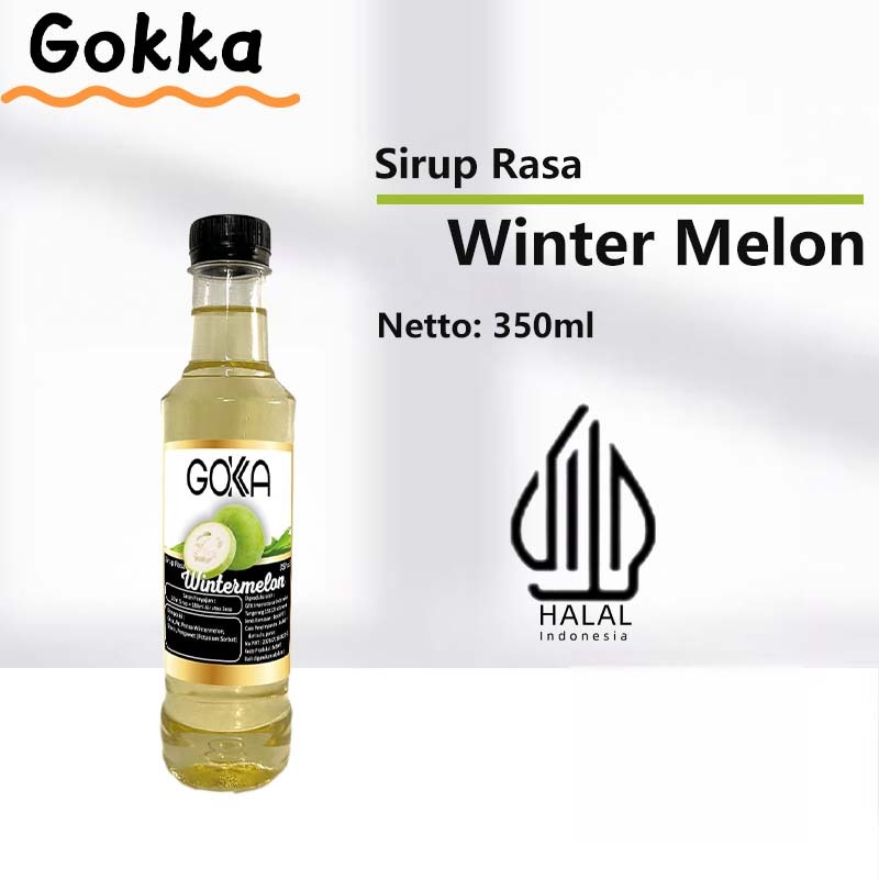 

GOKKA Winter Melon Sirup Konsetrat 350ml Halal- Winter Melon Flavor Syrup / Sirup Winter Melon