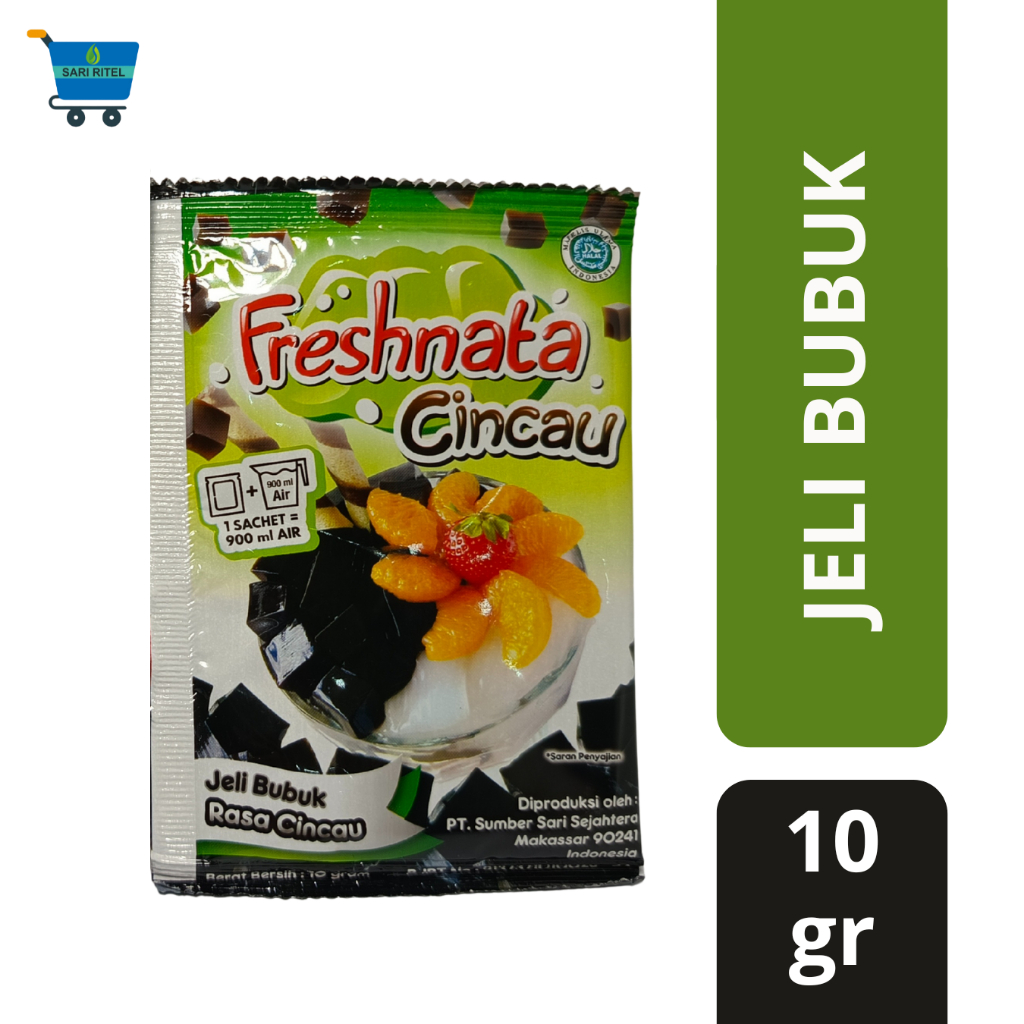 

FRESHNATA Cincau Jeli Bubuk Rasa Cinccau 10 gr