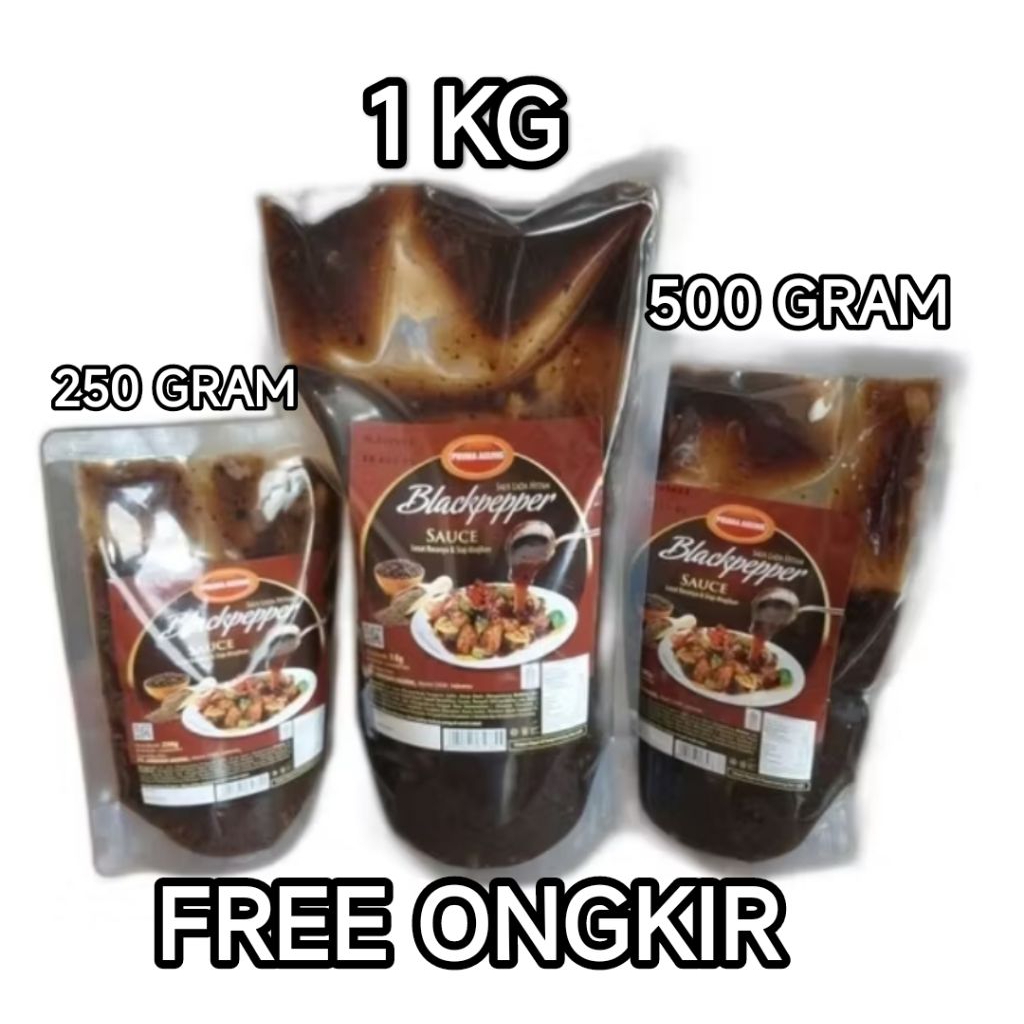 

[500 GRAM] SAUS LADA HITAM 500gram / BLACKPEPPER 500gr PRIMA AGUNG