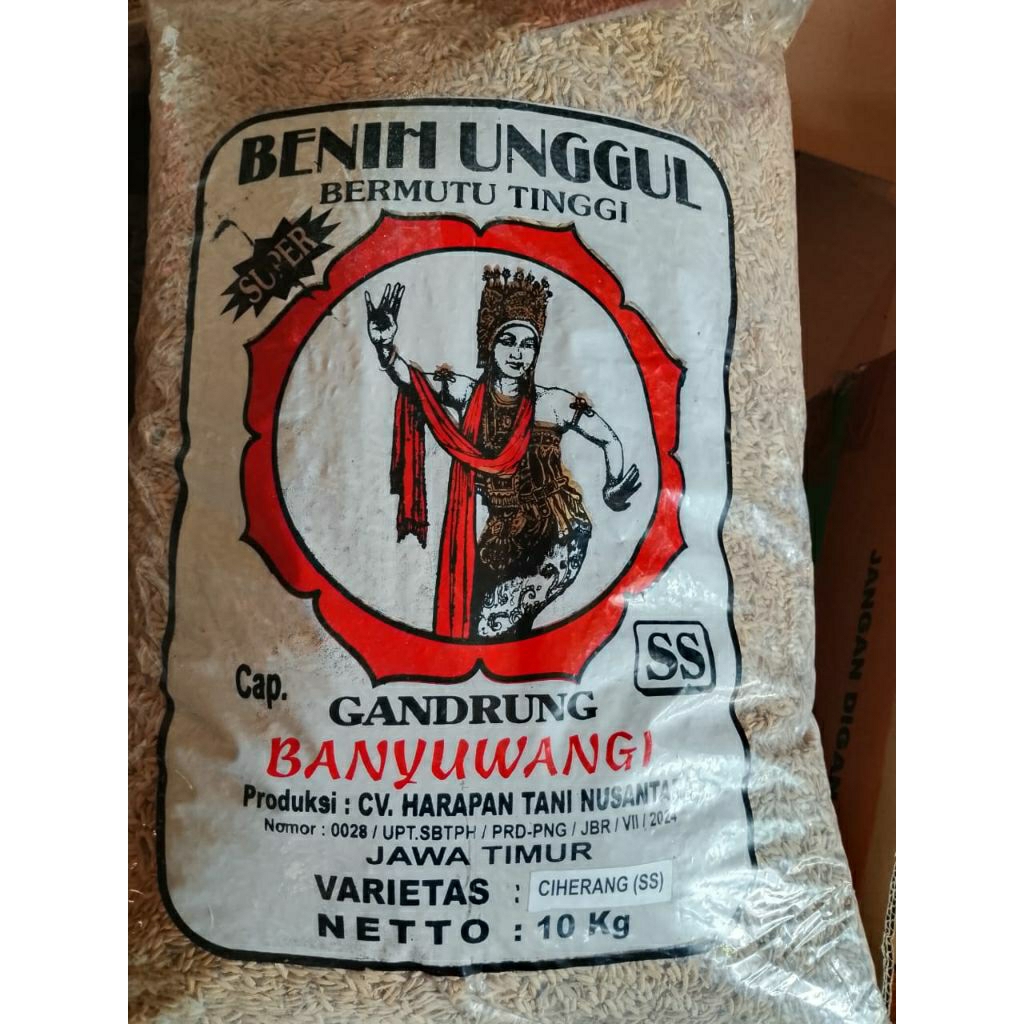 

Benih padi varietas Ciherang ss, banyuwangi 10kg.
