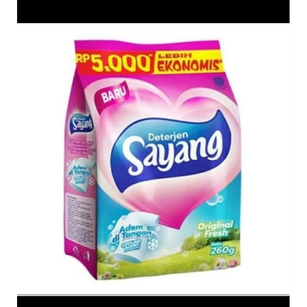 DETERJEN SAYANG BUBUK 220g KEMASAN RP. 5000